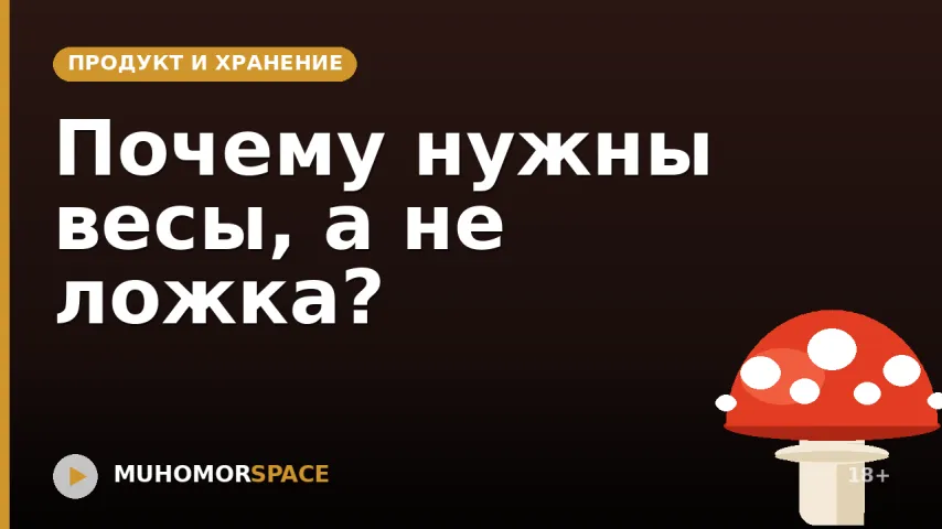 Почему нужны весы, а не ложка?