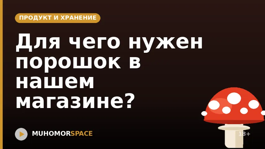Для чего нужен порошок в нашем магазине?