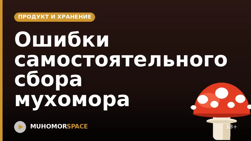 Ошибки самостоятельного сбора мухомора